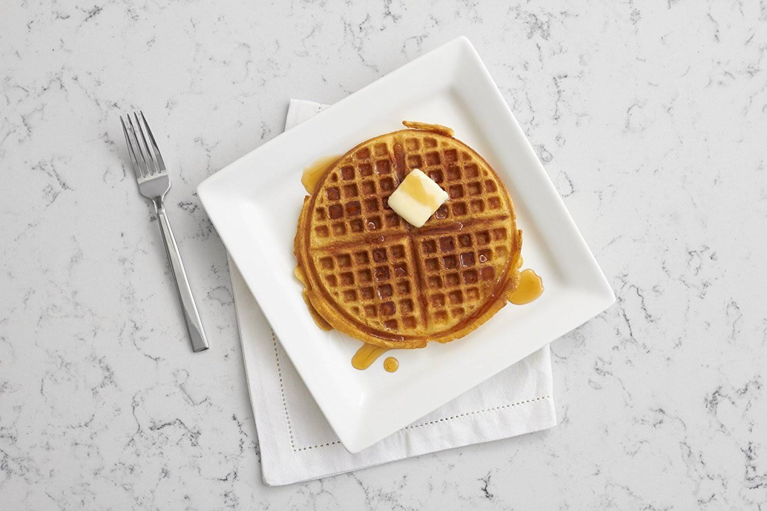 All-Clad 99012GT Stainless Steel Classic Round Waffle Maker with 7 Browning