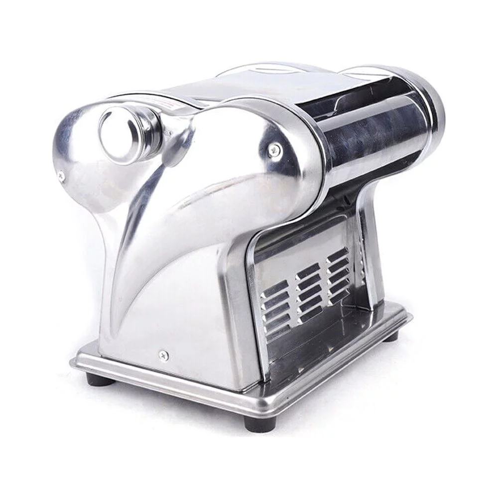 110V Pasta Maker Commercial Electric Pasta Machine 6-speed Adj Thickness Dumpling Dough Noodle Spaghetti Maker for Home W/Two Blades