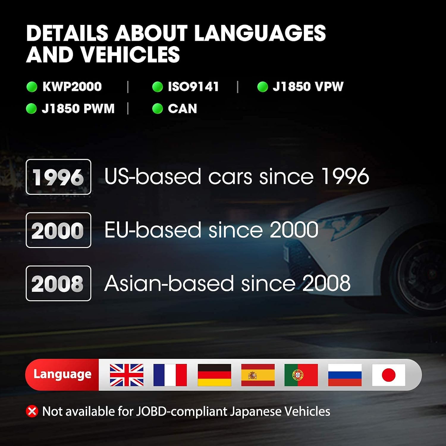 OBD2 Scanner, TOPDON AL500 Check Engine Code Reader, Scanner for Car with LED Light, Vehicle Diagnostic Tool, Read Codes, Clear Codes