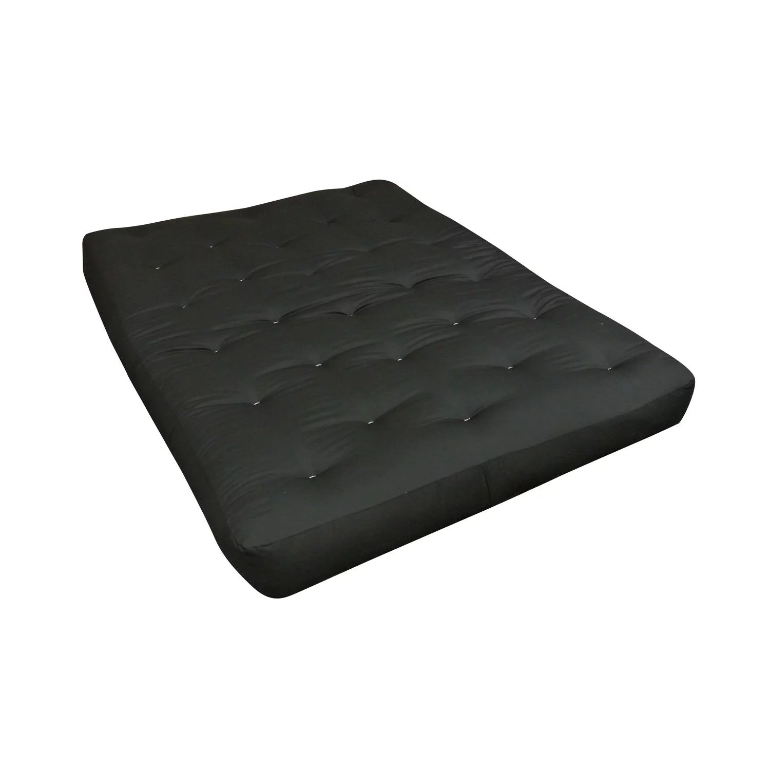 8" Double Foam & Cotton #611 Full Black Duct Futon Mattress-Color:Black Duct,Material:Cotton,Quantity:1
