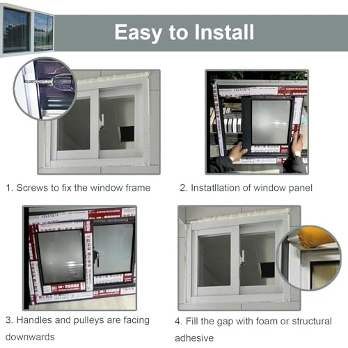 Basement Replacement Window, Bathroom Venting Horizontal Sliding Window, Mobile Home Window