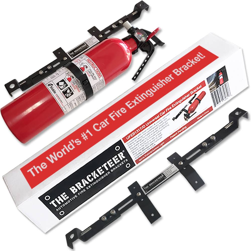 The Bracketeer UFEB1317/D Car Fire Extinguisher Bracket Universal