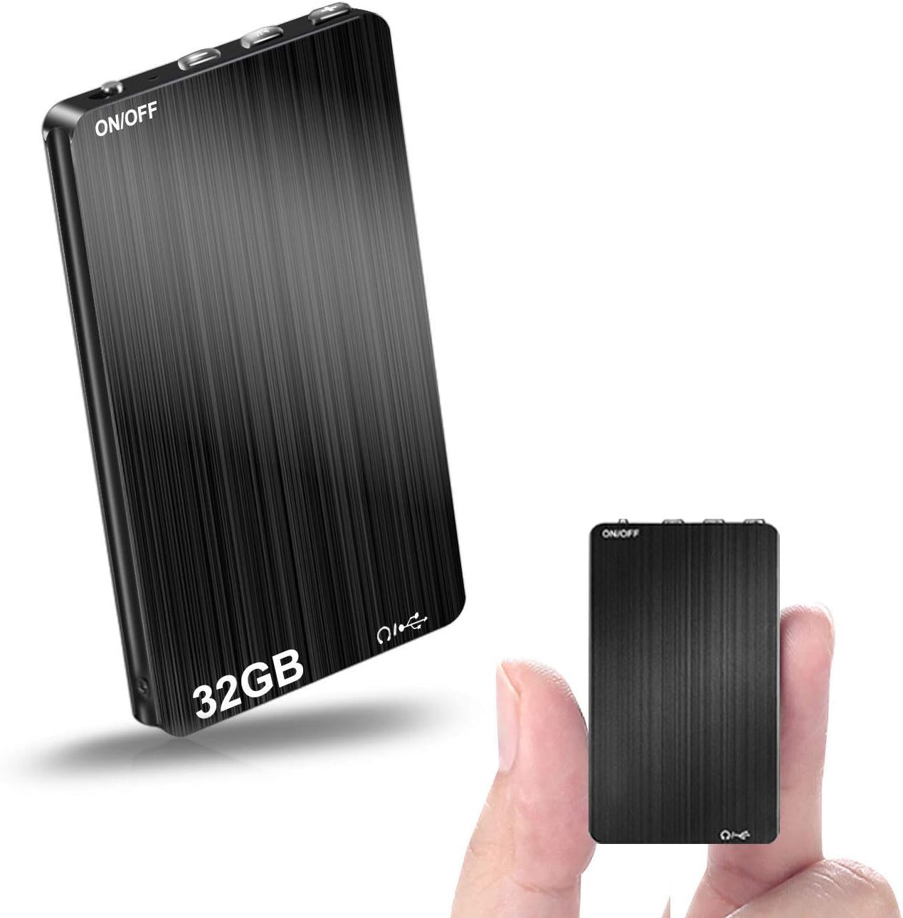 Henf 32GB Voice Recorder,Voice Activated Recorder,Rechargeable Digital Voice Recorder for Lectures,Meetings