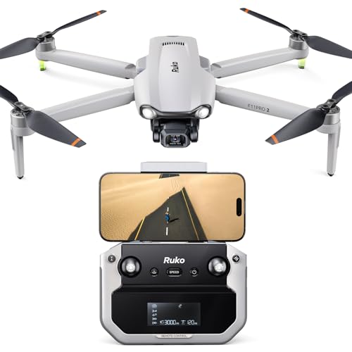 Ruko F11PRO 2 Drone with 6K Camera for Adults, 3-Axis Gimbal, 4K/30fps Video, 70-Min Flight Time with 2 Batteries