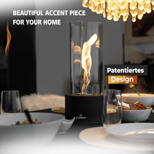 Tornado Tabletop Fire Pit |60-90 Mins Burn|, Tabletop Fireplace Indoor & Outdoor Gift for Birthday, Home Decor