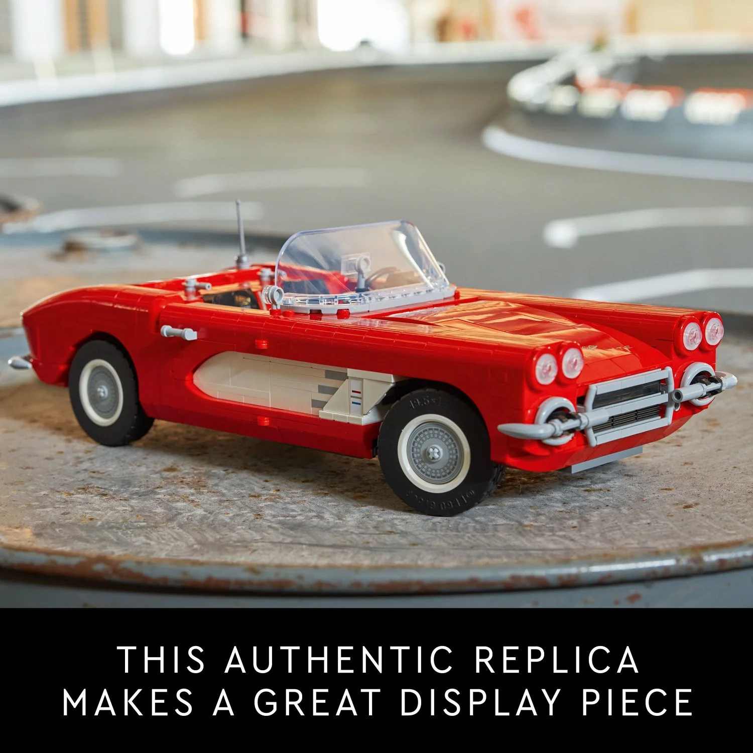 LEGO Icons Corvette Classic Car Model Building Kit for Adults, Father's Day Gift for Classic Car Lovers
