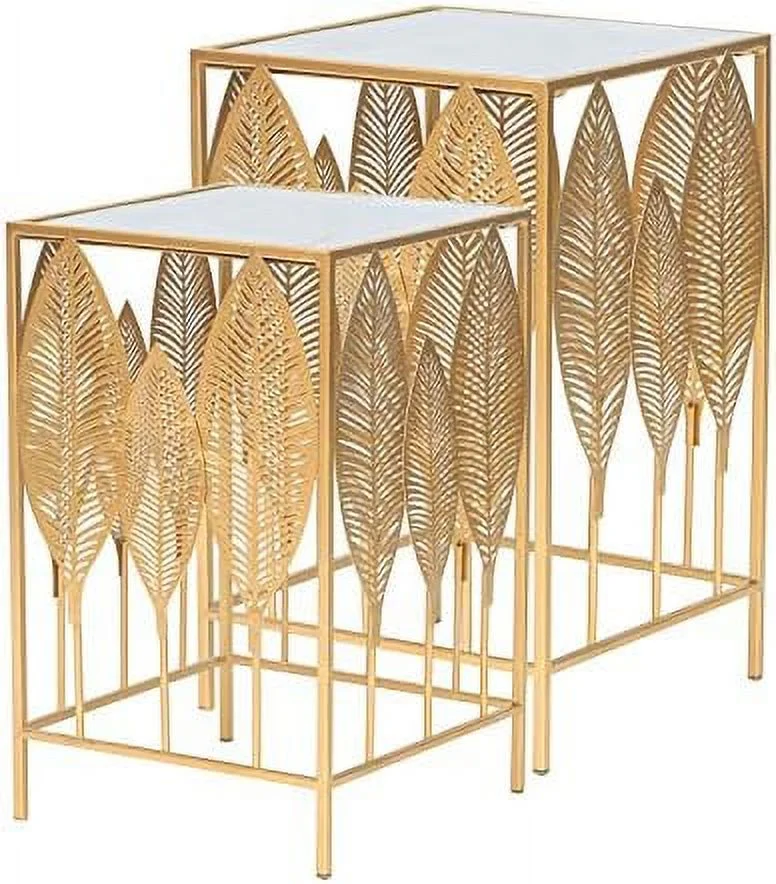TJBOLIFE Console Table Set of 2- Gold Thin Sofa Table- Metal Slim Console Tables Behind The Sofa Couch- Modern Narrow Accent Sofa Tables for Entryway