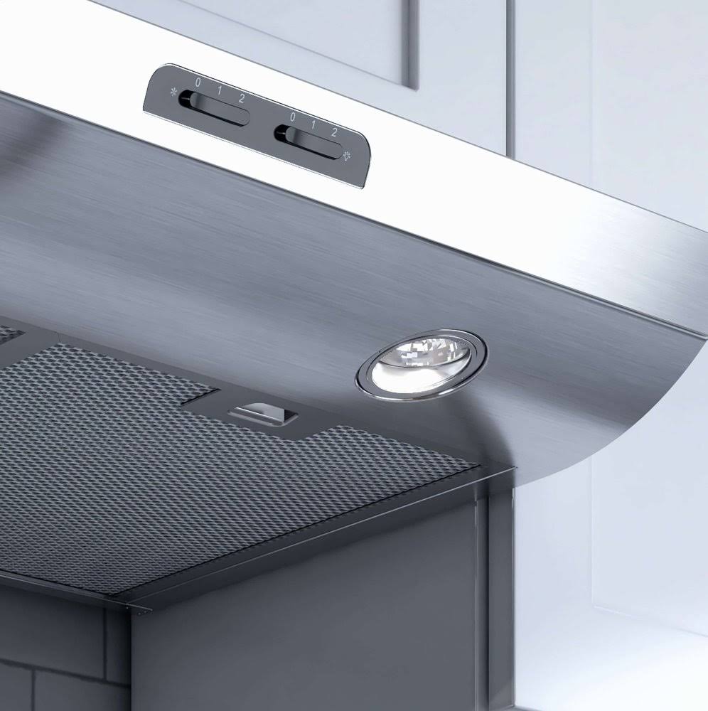XO XOE30W 30x22 Under Cabinet Range Hood White