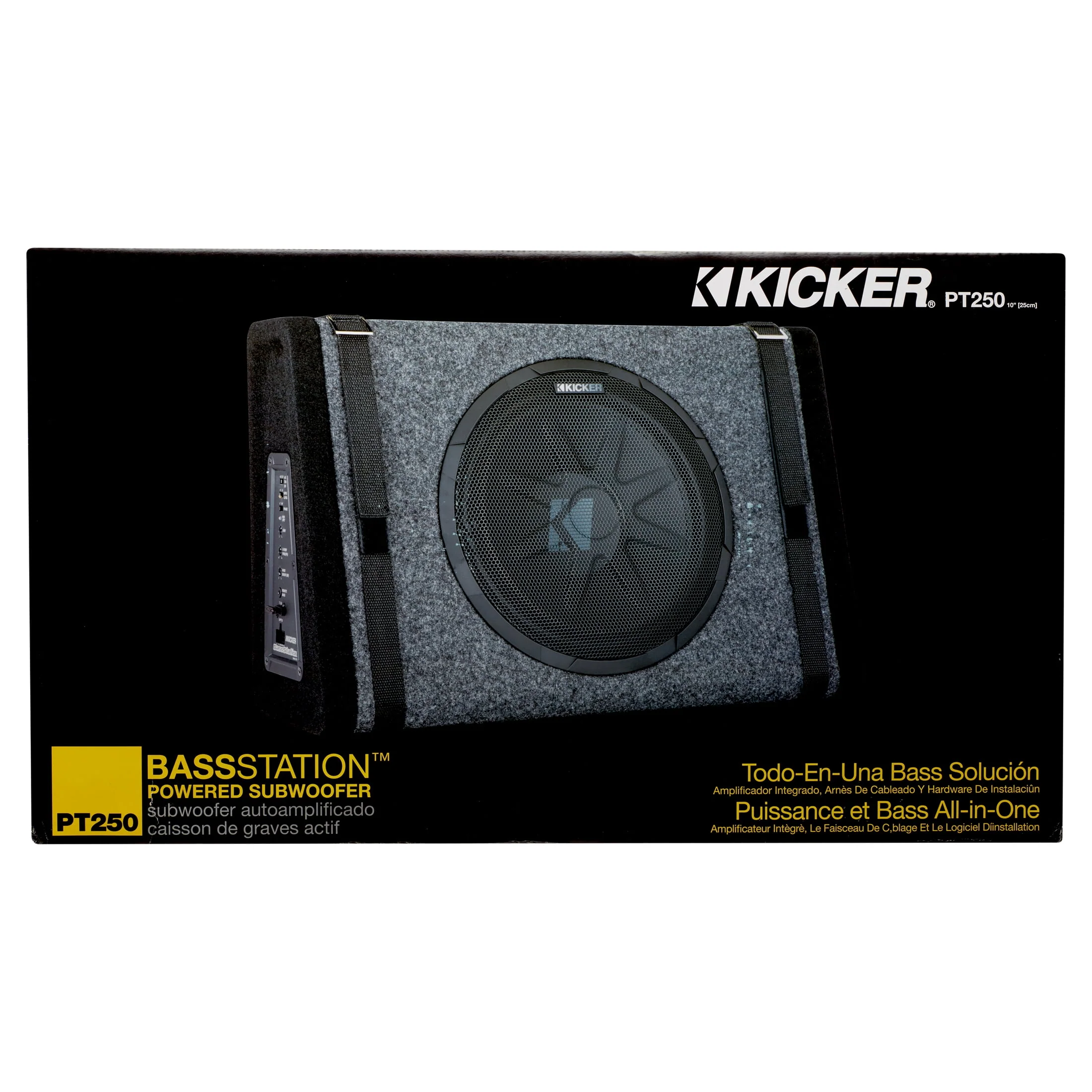 New Kicker PT250 10 Subwoofer with Built-in 100W Amplifier