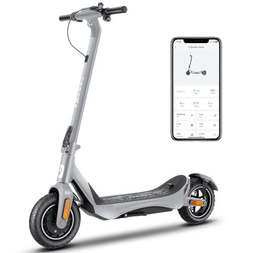 Caroma Electric Scooter Adults, 850W Motor, Max 36 Mph & 30-37 Miles Long Range, 10 Inch Run-Flat Tires