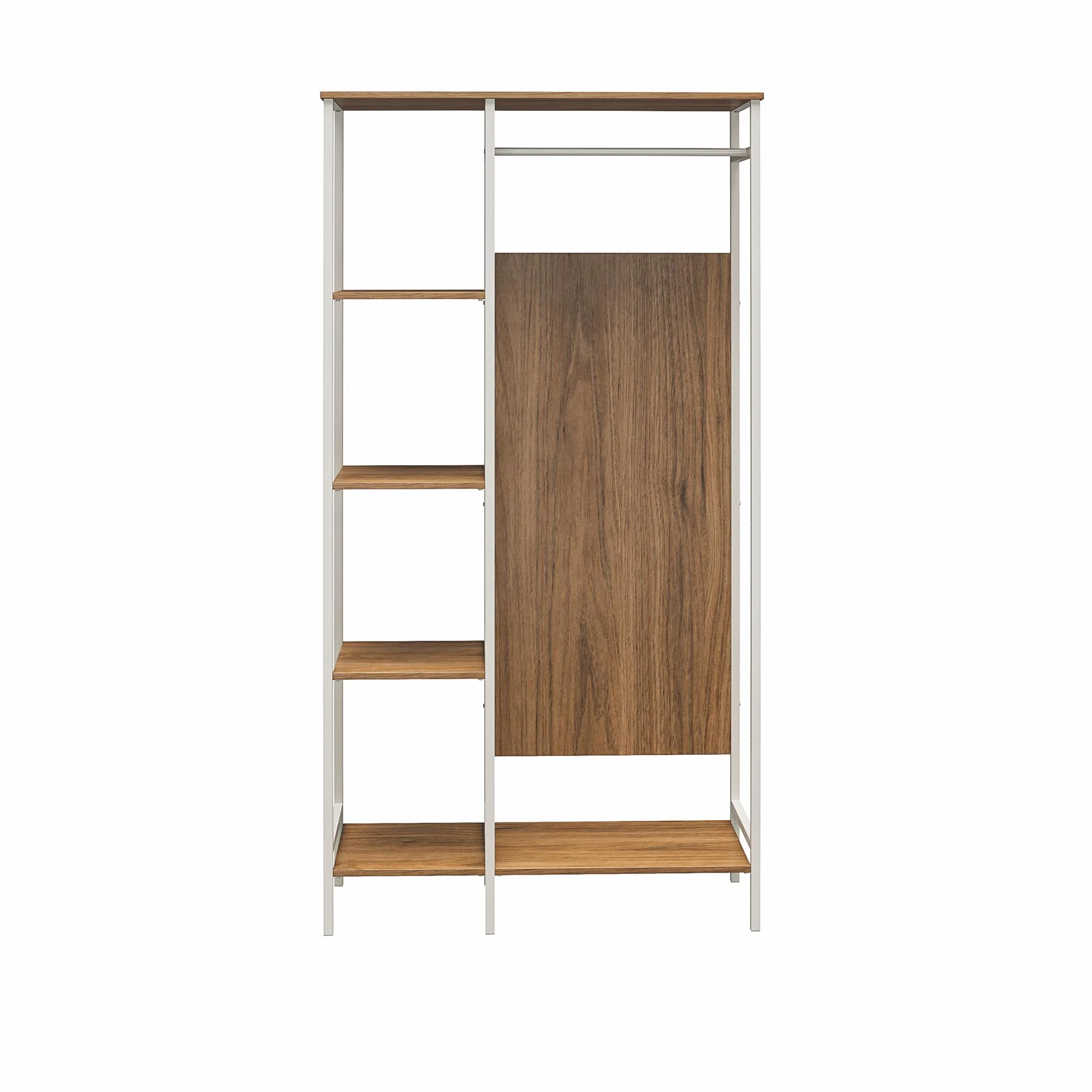 RealRooms Bexley Open Wardrobe, Walnut