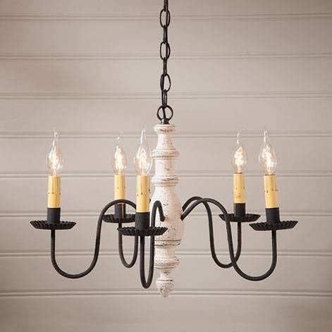 Country Inn Wood Chandelier in Americana Espresso