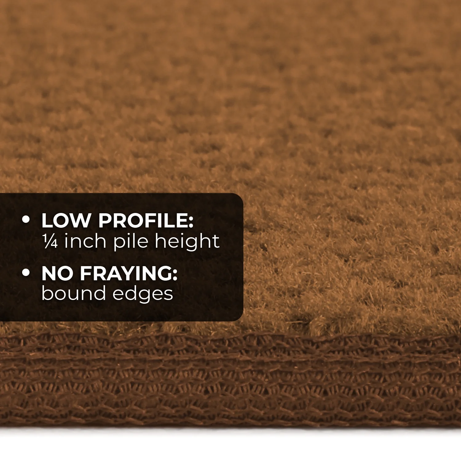 Set of 15 Skid-Resistant Carpet Stair Treads - Toffee Brown - 8 Inches X 23.5 Inches