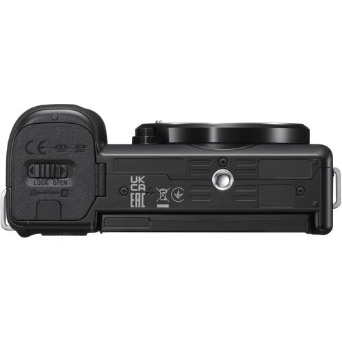 Sony ZV-E10 Mirrorless Camera with 16-50mm Lens (Black) (ILCZV-E10L/B) + 64GB Memory Card + Bag + Card Reader + HDMI Cable + Flex Tripod + Hand Strap
