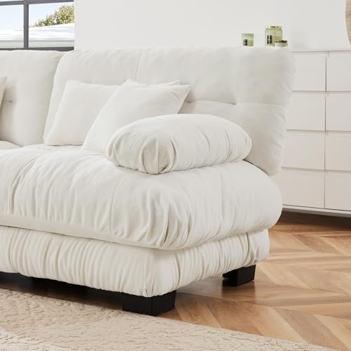 Modern Modular Sectional Sofa Couch with 2 Ottomans, Luxury Oversized U Shaped Cloud Couch for Living Room