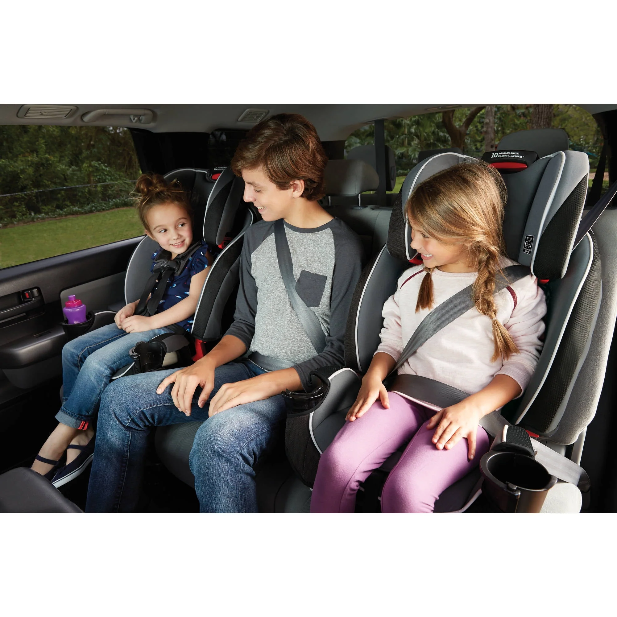 Graco SlimFit 3-in-1 Car Seat, Saves Space in Your Back Seat, Anabele