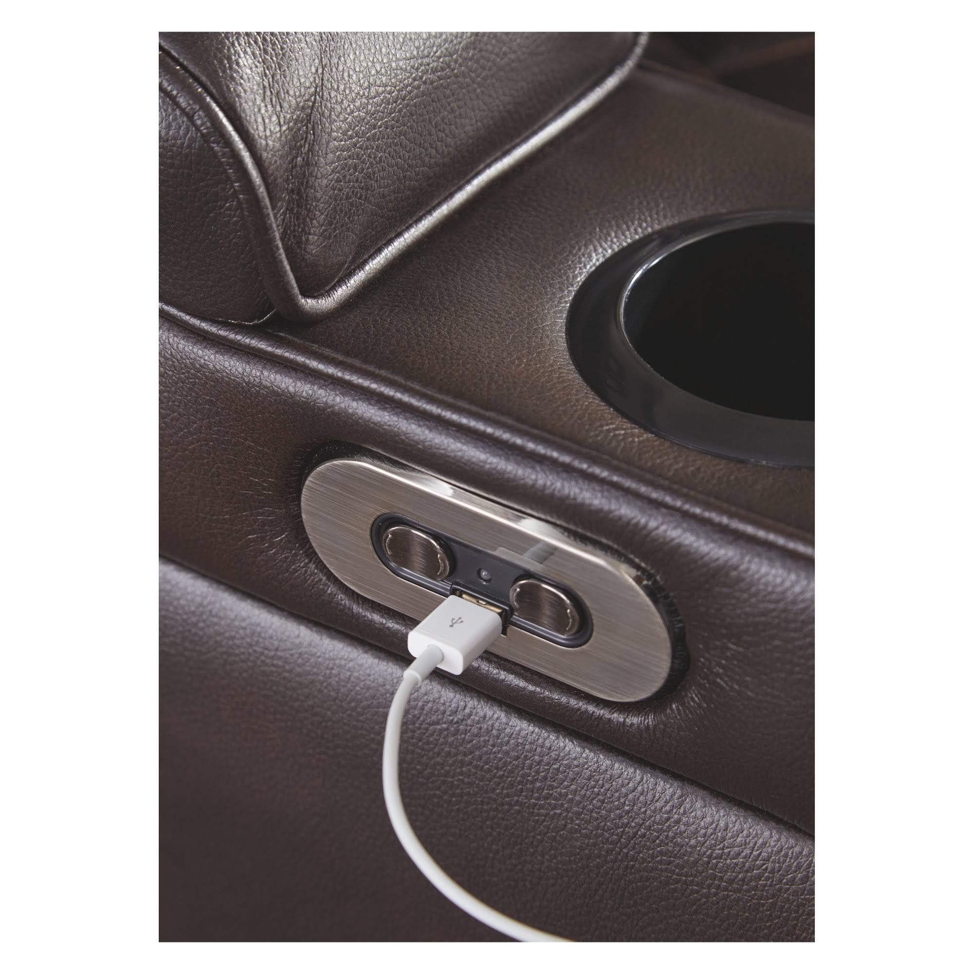 Signature Design Warnerton Chocolate Power Recliner by Ashley