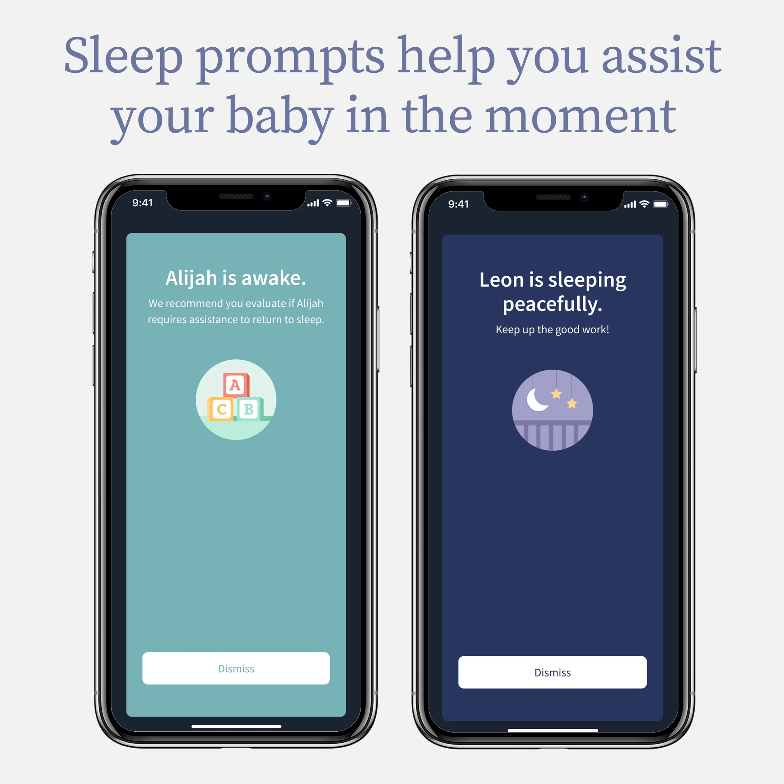 Owlet Dream Duo - Smart Portable Video Baby Monitor - HD Video Camera + Sock With Heart Rate, AVG Oxygen Tracker - Bedtime Blue