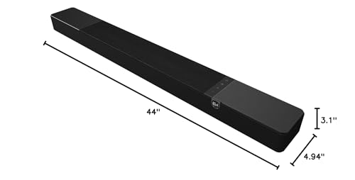 Klipsch Flexus CORE 200 3.1.2 Channel Powered by Onkyo Bluetooth Sound Bar with Dolby Atmos and Custom Tuned Bass - Black