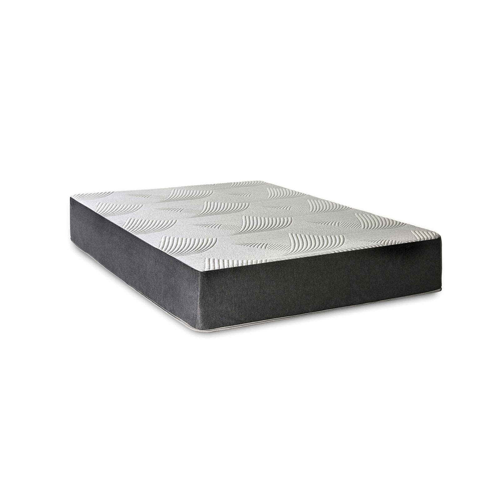 Furniture of America Larkspur Collection DM169-CK California King 12x22 Memory Foam Mattress in Light Gray Dark Gray