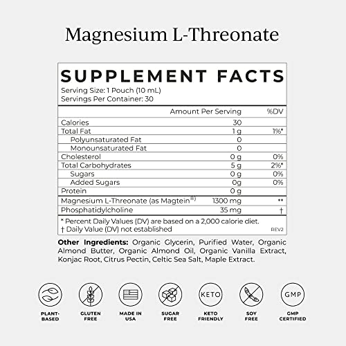 CYMBIOTIKA Liposomal Magnesium L-Threonate & Pure Shilajit Resin Bundle, Focus Memory Brain Support, 84+ Trace Minerals, Digestive & Immune Supplement