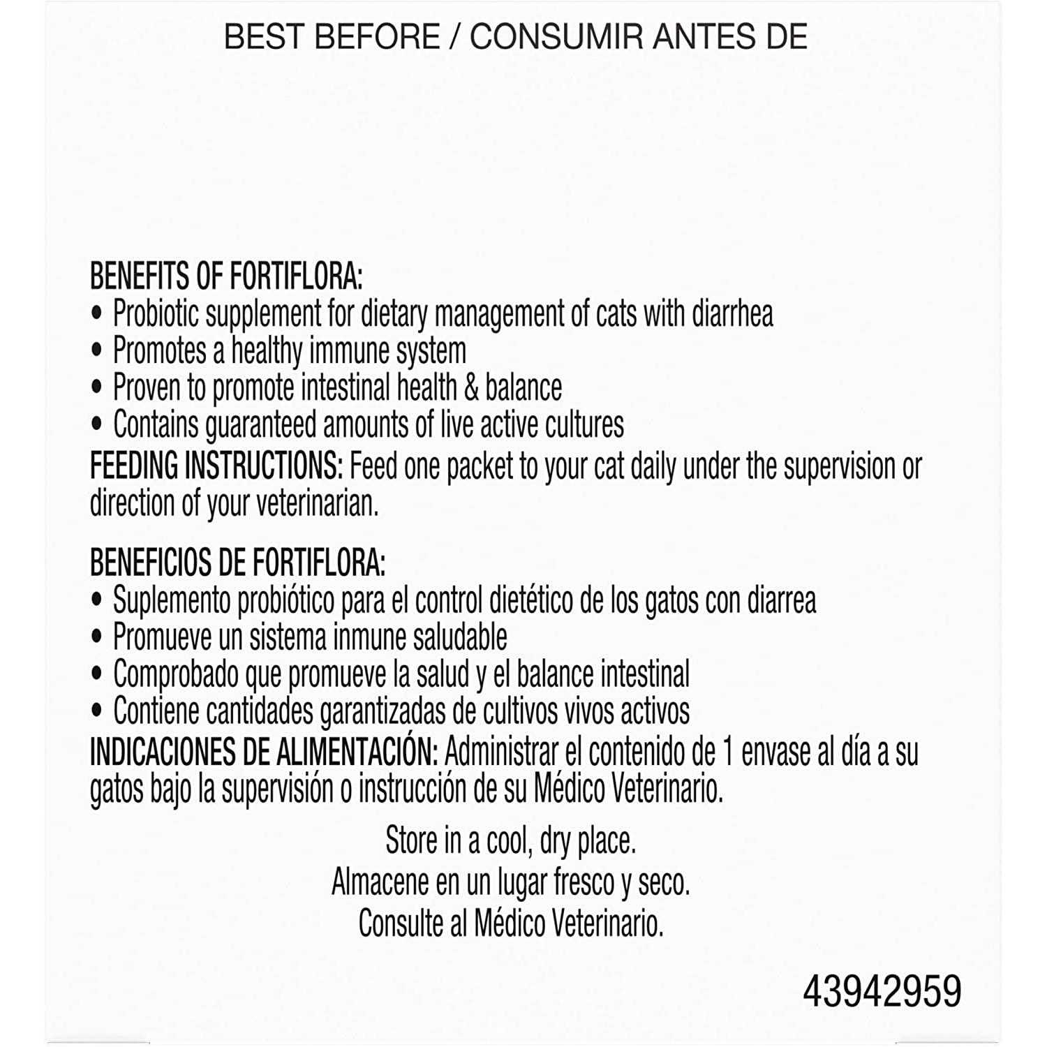 Purina Pro Plan Veterinary Diets Purina Veterinary Diets FortiFlora Cat Supplement - Pet Supplies online store