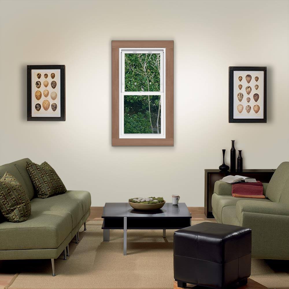 JELD-WEN V2500 Vinyl Double Pane Double Strength Replacement Double Hung Window (Rough Opening: 28-in x 54-in; Actual: 27.5-in x