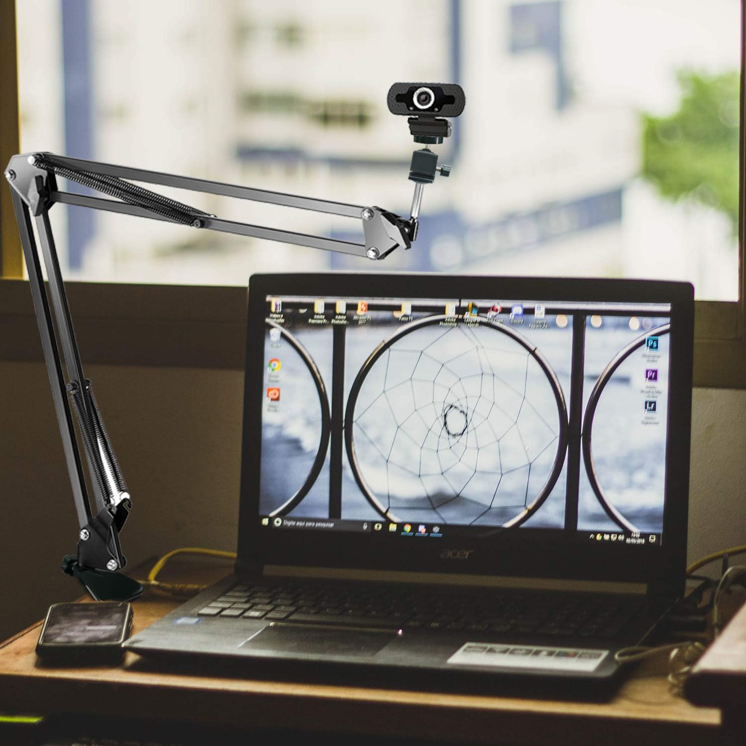 Anivia Webcam Stand,Desk Mount Camera Arm Clamp Stand