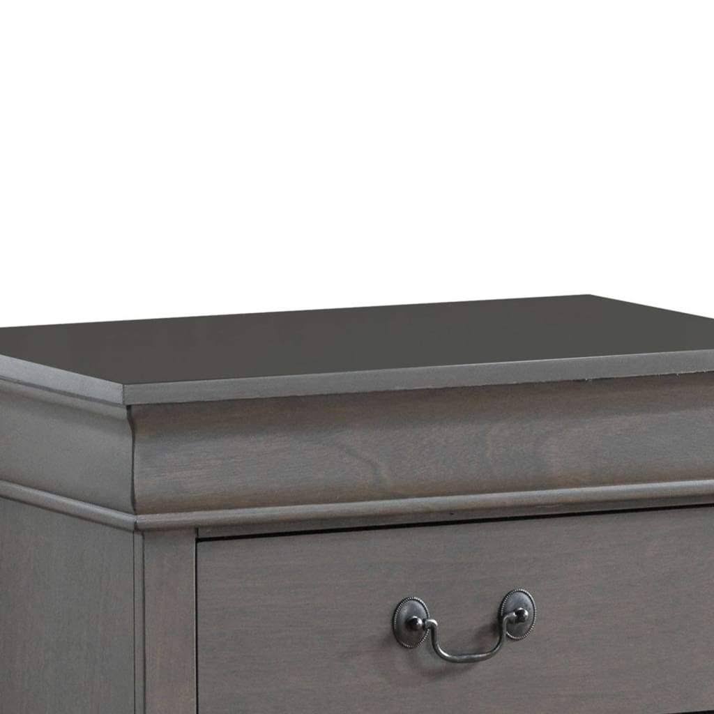 Furniture of America Louis Philippe III Gray Night Stand