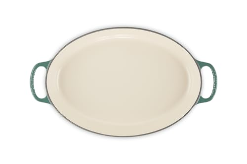 Le Creuset Enameled Cast Iron Signature Oval Baker, 3qt. Sea Salt