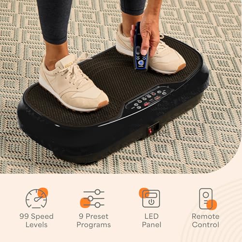 LifePro Waver Mini Vibration Plate Exercise Machine – Portable Full Body Vibration Platform for Home & Travel Workouts, Weight Loss