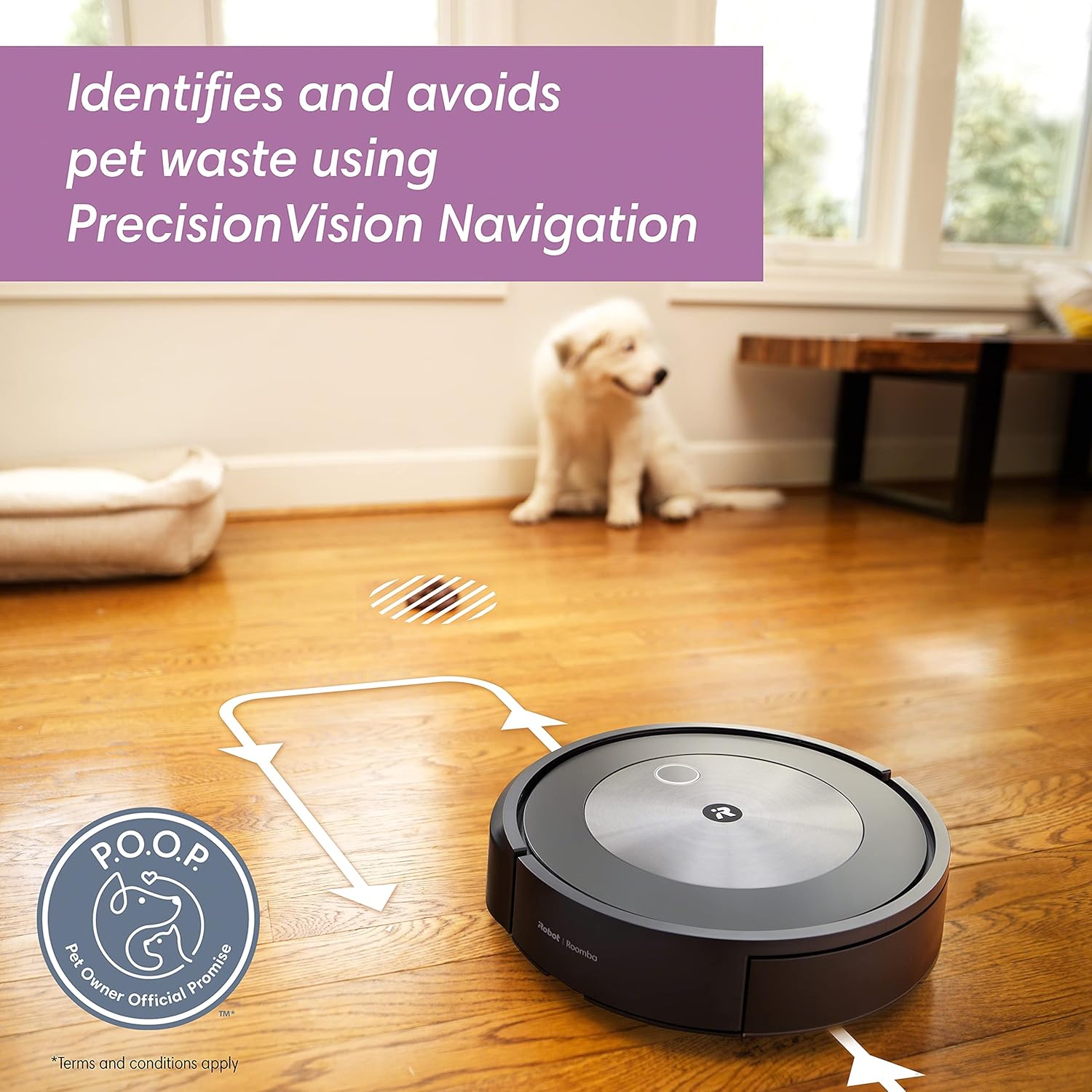 iRobot® Roomba® j7 Wi-Fi® Connected Robot Vacuum-Identifies & avoids Obstacles, Works w/Alexa