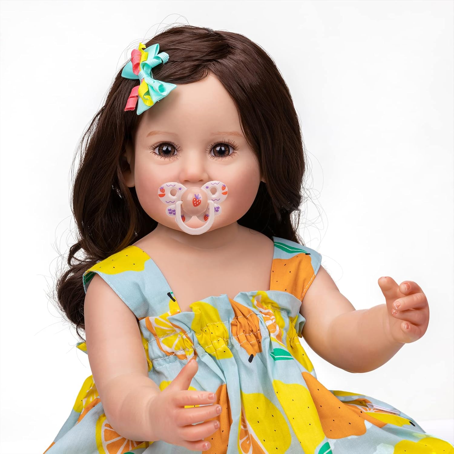 Zero Pam 22 inch Reborn Baby Doll Girl Full Body Silicone Realistic Baby Dolls Smile Girls Anatomically Correct