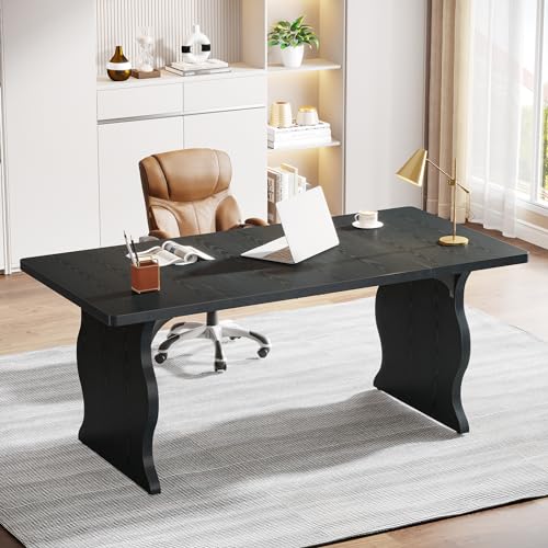 Tribesigns 63" Large Executive Desk for Home Office, Spacious Computer Desk with Ample Leg Room