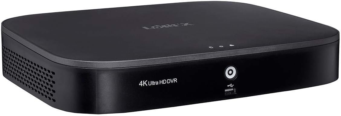 Lorex D841A81B 8 Channel 4K Ultra HD 1TB Security System DVR with Advanced Motion Detection Technology and Smart Home Voice Control, Black (Renewed)