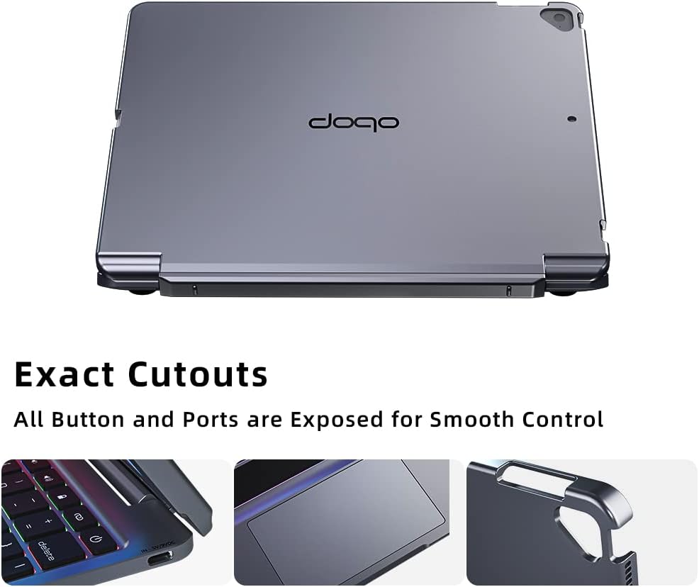 doqo Magnetic Keyboard Case for iPad Air 5th Generation(2022)/iPad Air 4th Generation(2020), iPad Pro 11 2018/2020/2021