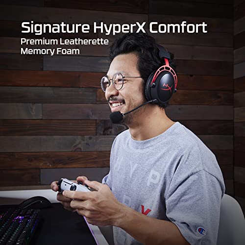 HyperX Cloud Alpha Wireless - Gaming Headset for PC, 300-hour battery life, DTS Headphone:X Spatial Audio, Memory foam, Dual Chamber Drivers