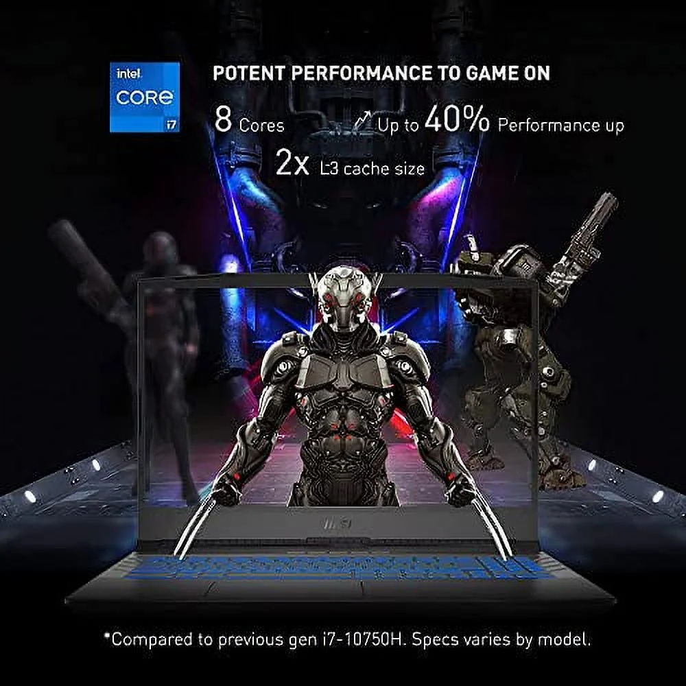 2022 MSI Pulse GL66 15.6" 144Hz FHD Gaming Laptop Computer, Intel Core i7-11800H, 64GB RAM, 2TB PCIe SSD, Backlit Keyboard, NVIDIA GeForce RTX 3070