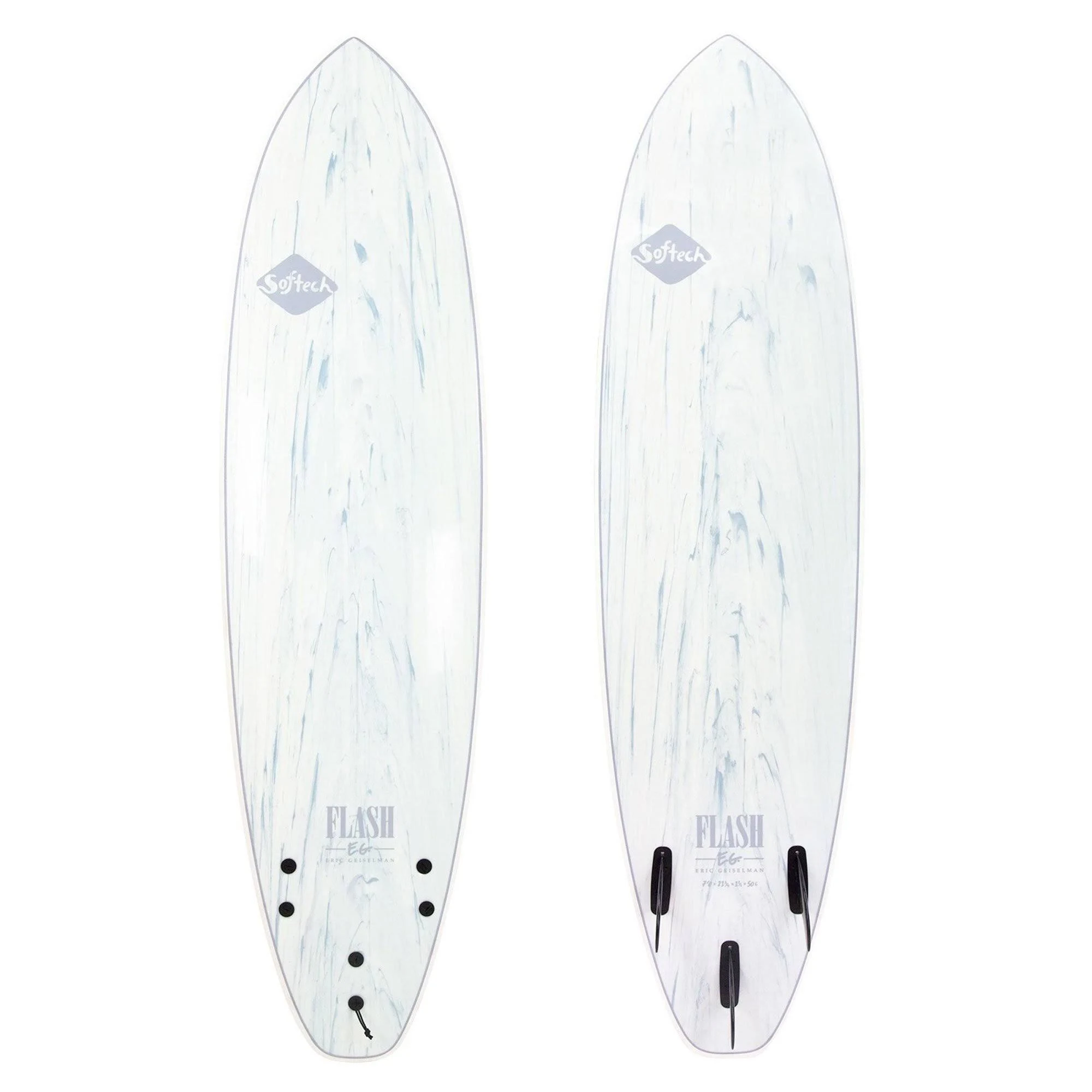 Softech Eric Geiselman Flash Soft Surfboard, 5&7 / White Marble