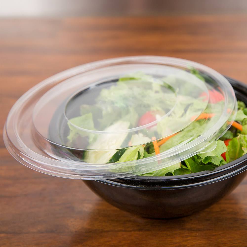 Sabert 51032T300 Freshpack Clear Flat Round Lid - 300/Case