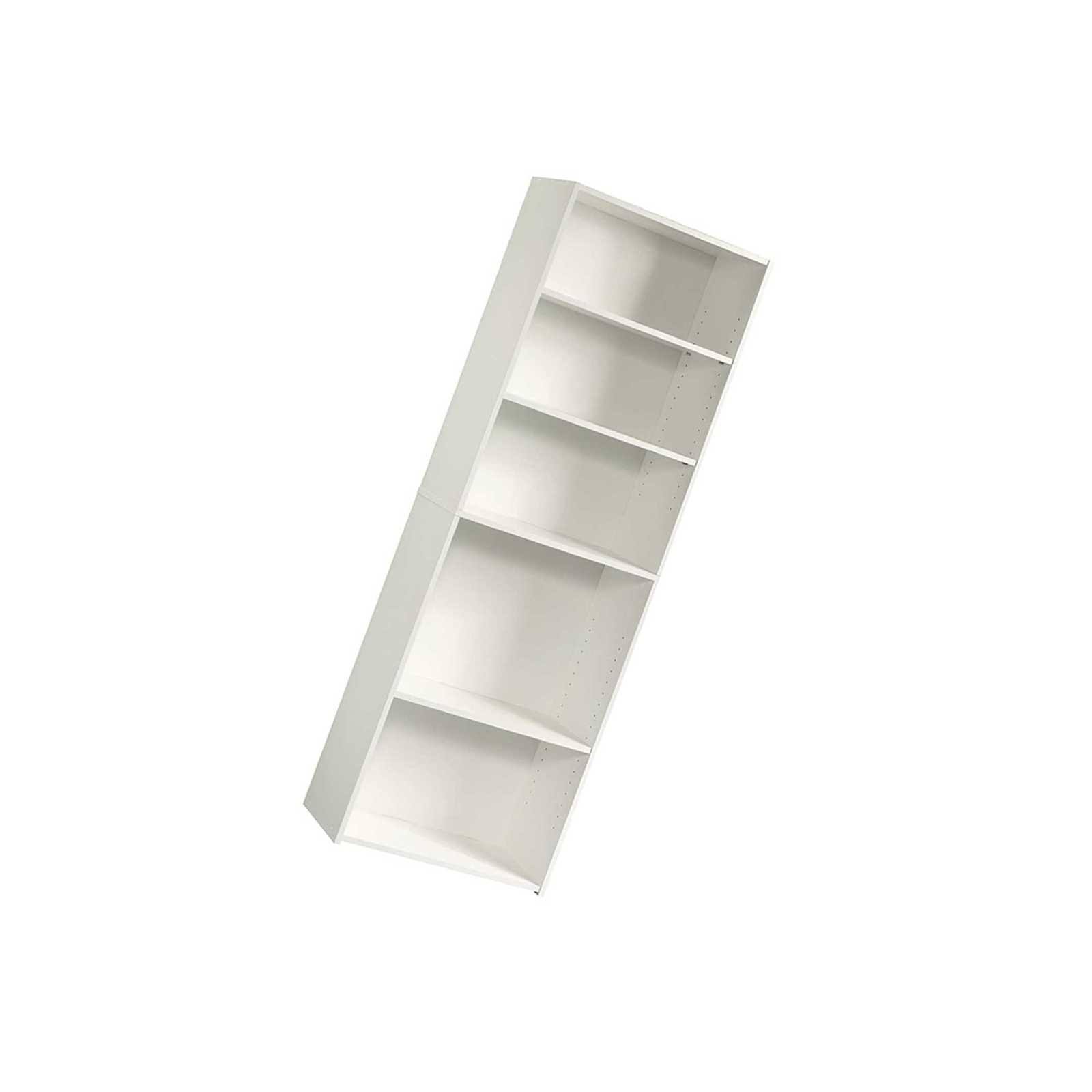 Sauder Beginnings 5-Shelf Bookcase, Soft White Finish