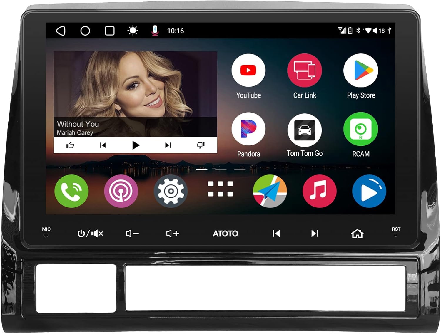 ATOTO A6 PF Android Double Din Car Stereo, Compatible with Toyota Tacoma 2005-2015, Wireless CarPlay & Android Auto, 9inch IPS Display