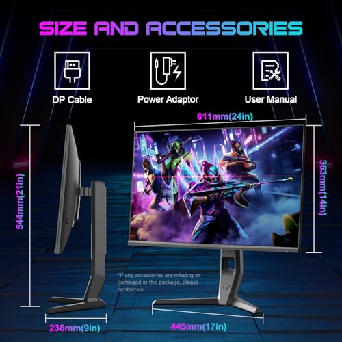 SANSUI 32 Inch Curved 240Hz Gaming Monitor High Refresh Rate, FHD 1080P Gaming PC Monitor HDMI DP1.4, Curved 1500R, 1Ms MPRT, HDR,Metal Stand