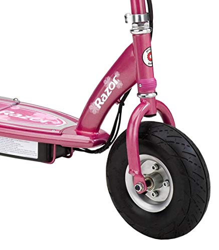 Razor E300S Seated Electric Scooter for Kids Ages 13+ - 9" Pneumatic Tires, Removable Seat, Up to 15 mph and 40 min of Ride Time