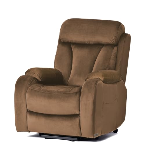 Small Power Lift Recliner for Elderly, Lift Chair Recliners, Electric Recliner Chairs for Seniors, Remote Control, Adjustable, Side Pocket (Navy Blue)