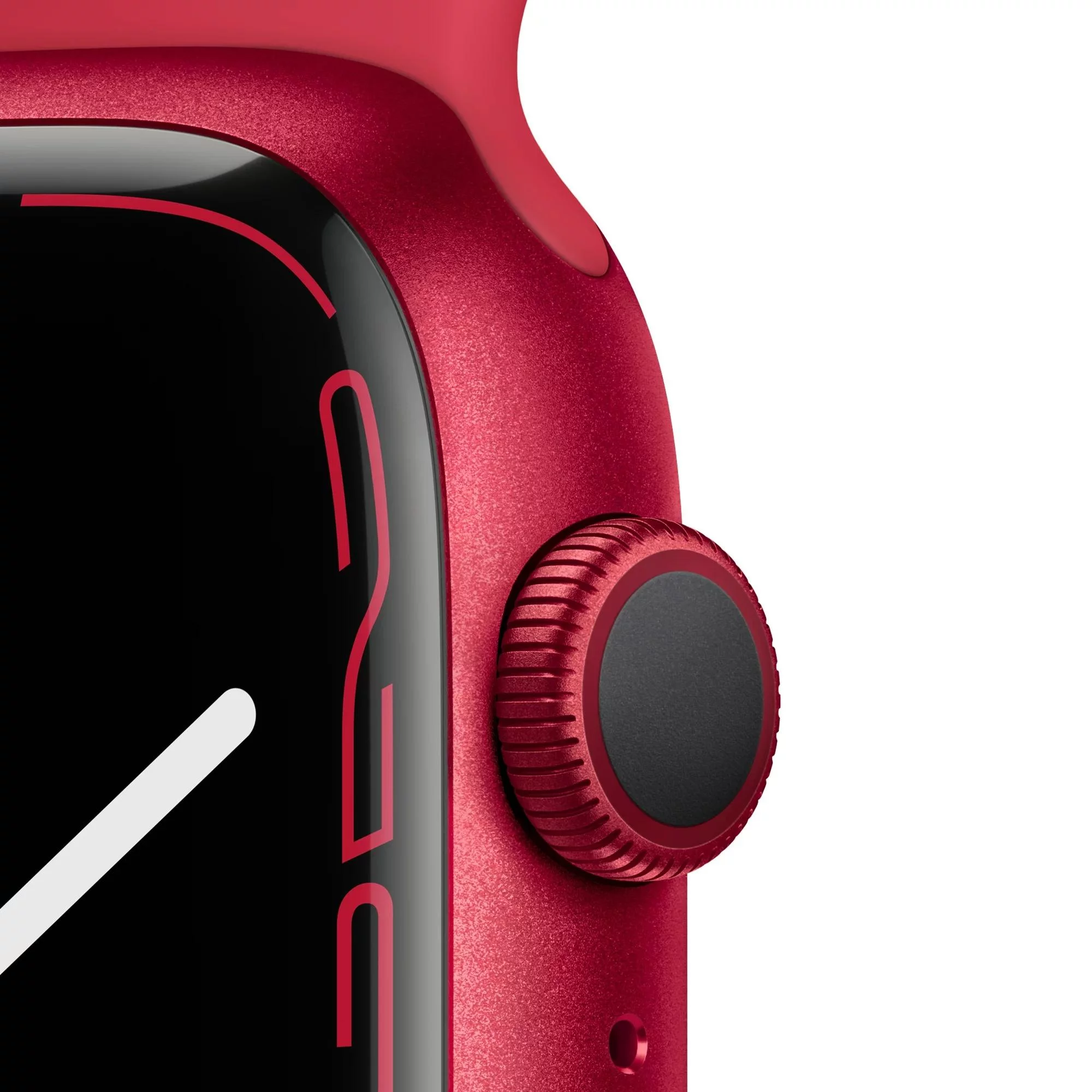 Restored Apple Watch Series 7 (GPS + Cellular, 45 mm) Red Aluminum Case with Red Sport Band 5 Bonus Bands, Charging Stand, Screen Protector