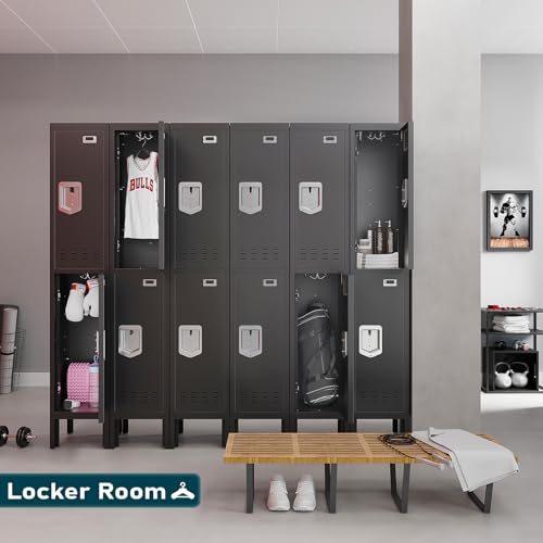 Metal Locker with 5 Doors,Lockers for Employees,66'' Steel Storage Locker for School,Gym, Office, Office,Garage