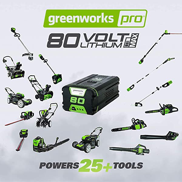 Greenworks Pro 80V 21 inch Cordless Push Lawn Mower, Includes Two 2Ah Batteries and Charger, GLM801601 (2) 2Ah Batteries Push