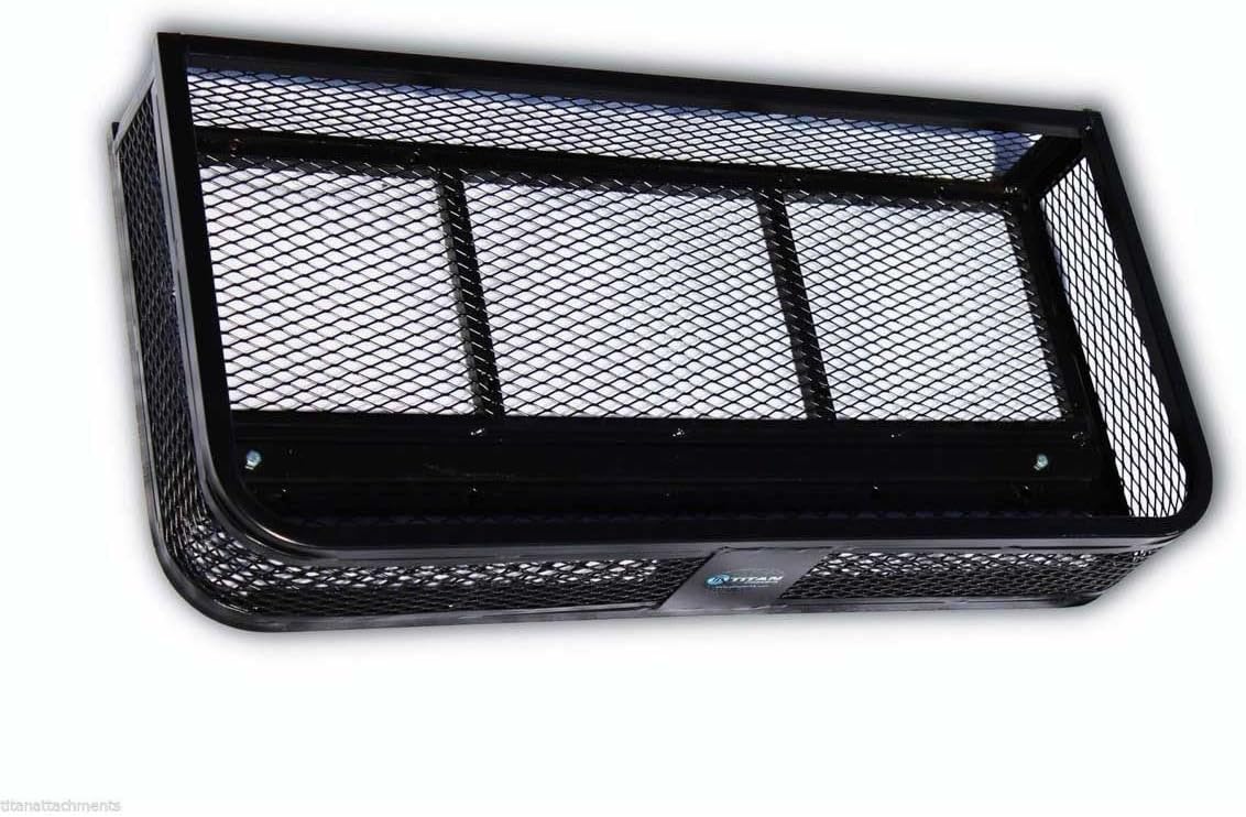 Titan Ramps Universal Front ATV HD Steel Cargo Basket w/Rear Drop Basket Set