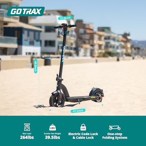 Gotrax G4 Series Electric Scooter for Adults, 500-650W Motor 10"/11" Shock Absorbing Tires, Max 25-45 Miles Long Range 20-38MPH Top Speed